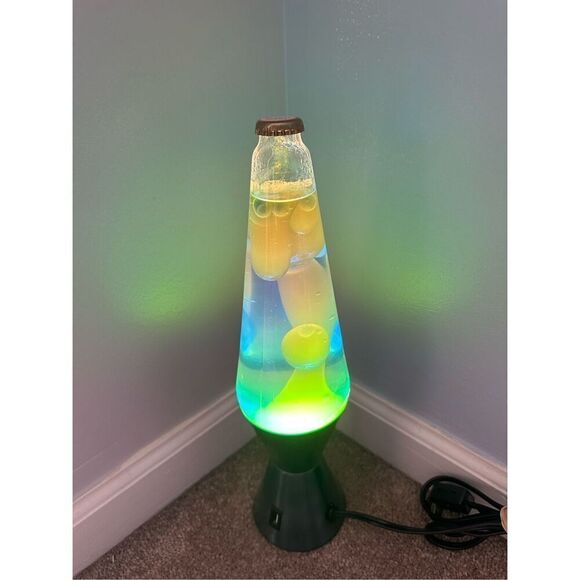 Motion Lava Lamp Model 2800 Blue Green Black USB plug NO Top - Picture 1 of 7